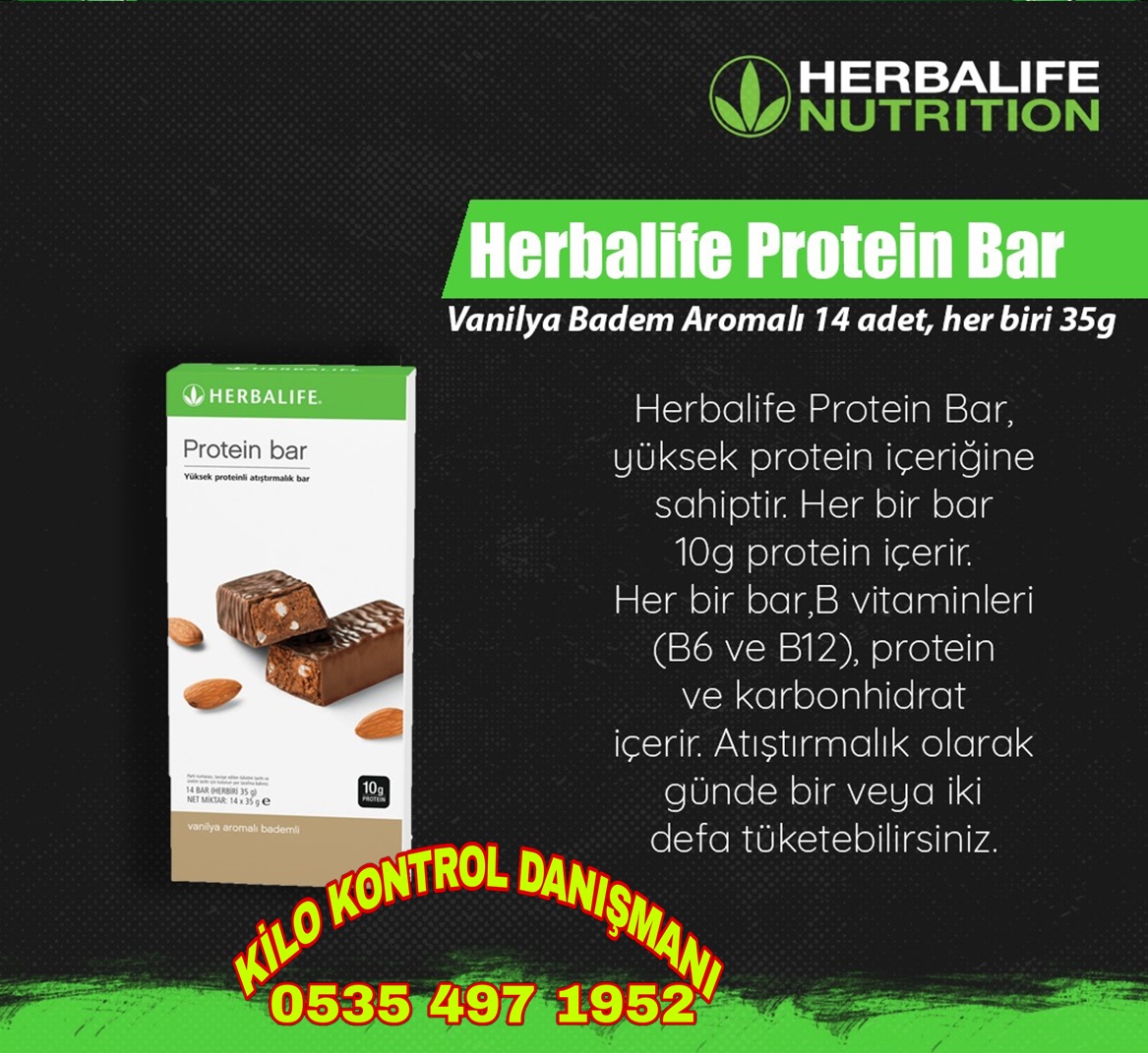 HERBALİFE PROTEİN BAR VANİLYA AROMALI BADEMLİ