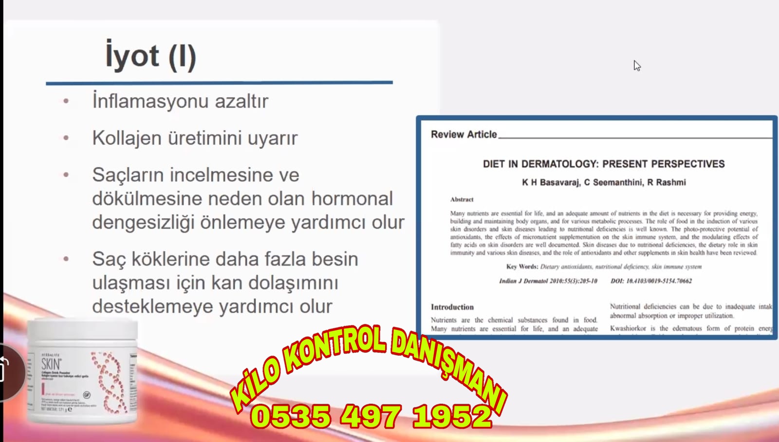 KOLEJEN TAKFİYELERİ HERBALİFE