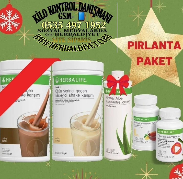 HERBALİFE AŞAĞI KİLO KONTROL URUNLERİ PIRLANTA SET
