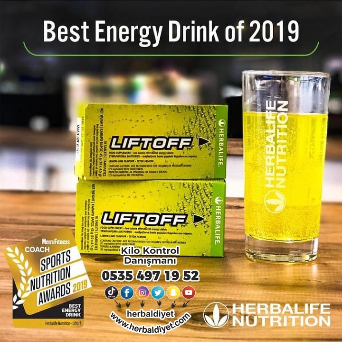 HERBALİFE ENERJİ İÇECEGİ LİFT OFF®