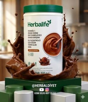 ÇİKOLATALI HERBALİFE SHAKE SİPARİŞİ 0535 497 19 52