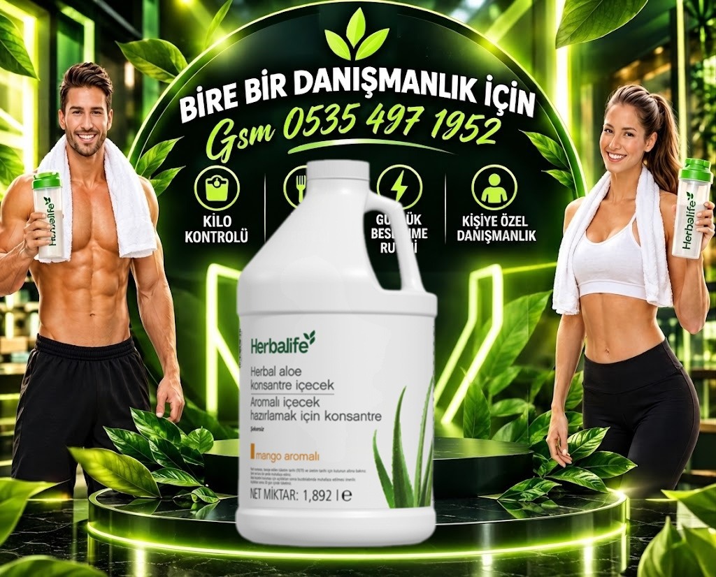 HERBALİFE HERBAL ALOE KONSATRE İÇECEK MEGA BOY MANGO AROMALI 1982 L