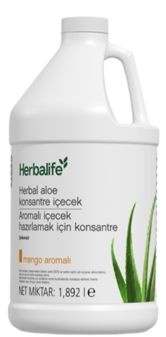 HERBALİFE HERBAL ALOE KONSATRE İÇECEK MEGA BOY MANGO AROMALI 1982 L