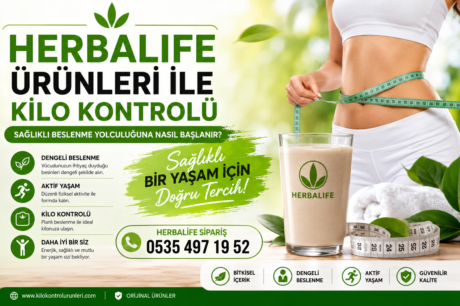 Herbalife ürünleri beslenme ve kilo kontrol yolculugu